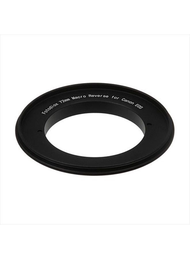 Fotodiox 72mm Macro Reverse Mount Adapter, for Canon EOS 1D, 1DS, Mark II, III, IV, 1DC, 1DX, D30, D60, 10D, 20D, 20DA, 30D, 40D, 50D, 60D, 60DA, 5D, Mark II, Mark III, 7D, Rebel XT, XTi, XSi, T1, T1i - Image 2