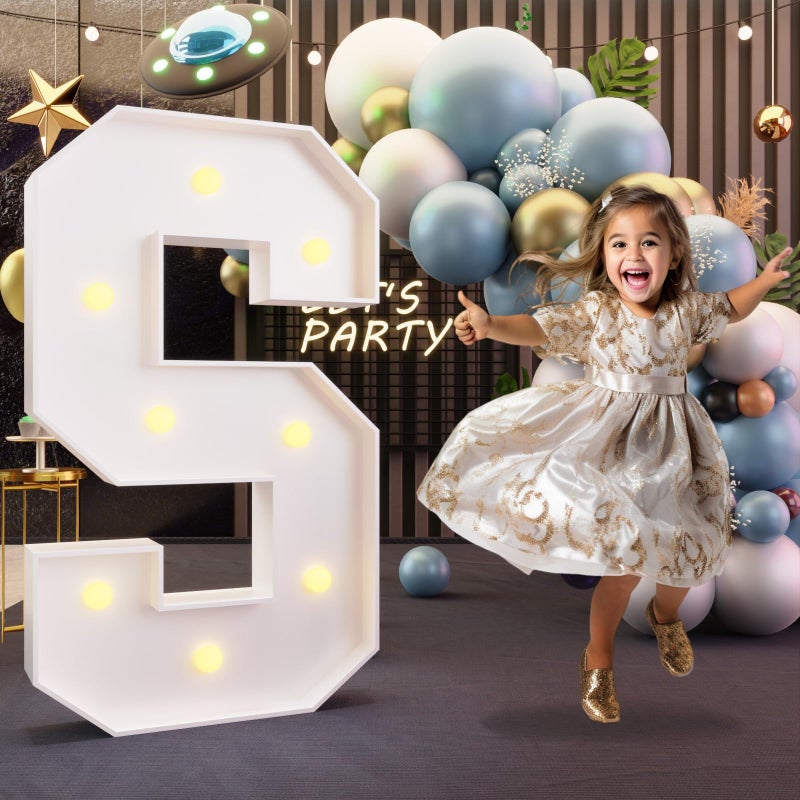 imprsv Marquee Light Up Letters 3FT Marquee Letters for Birthday Baby Shower Wedding Decorations Light Up Letters for Engagement Party Decor Large Marquee Letters for Party Decorations Letter S - Image 2