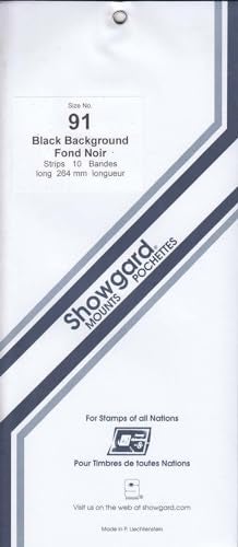 Showgard Strip Style Black Stamp Mounts Size 91 - Image 5