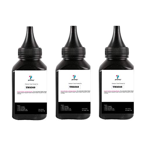proffisy 3 Pack TN 2365 Toner Powder Refill Compatible with Brother TN 2365 Toner Cartridge - 100g Per Bottle - Image 1