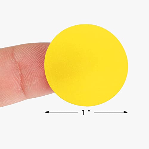 True-Ally 3000 Piece Yellow Color 1 Inch Round Dot Sticker Self Adhesive Labels Writable Surface for Inventory Organize, File Classification, Calendar Planner (Bright Yellow) - Image 2