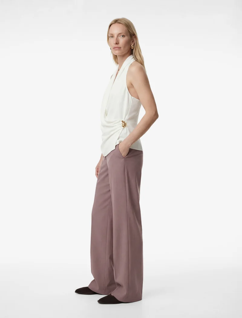 كوتون Wrap Sleeveless Blouse