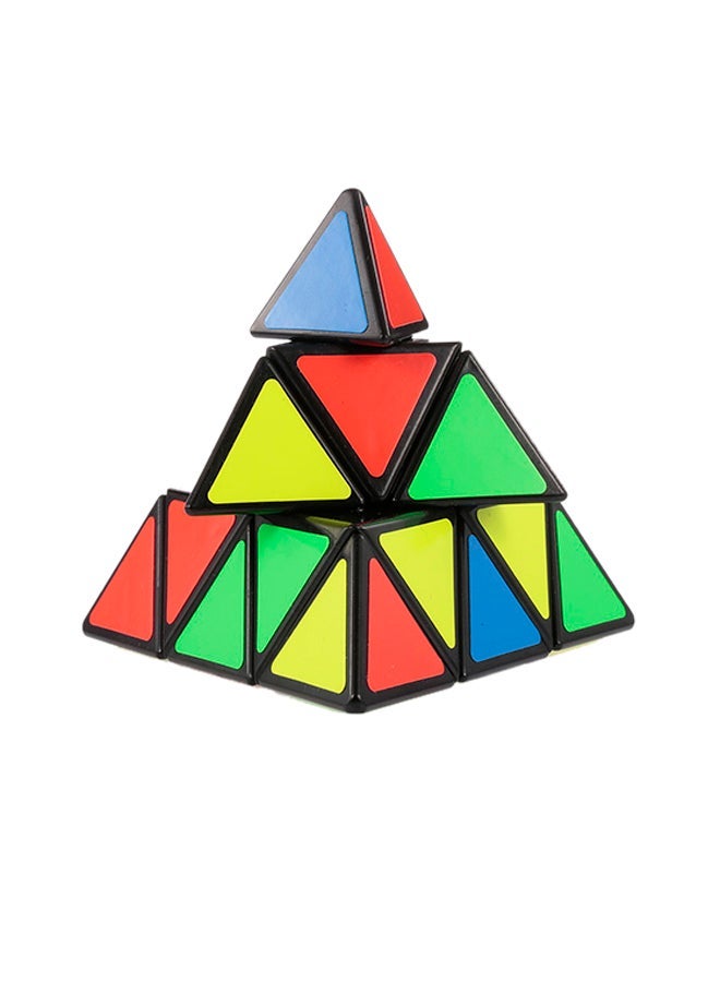 Pyraminx Speed Triangle Magic Cube Pyramid Third order mirror s silver Third-order mirror s silver - Image 2