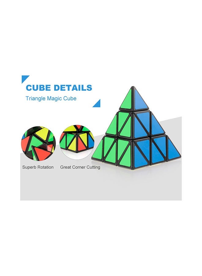 Pyraminx Speed Triangle Magic Cube Pyramid Third order mirror s silver Third-order mirror s silver - Image 4