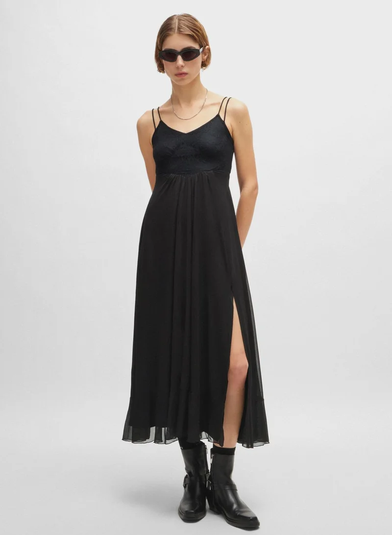 HUGO Lace Bodice Dress