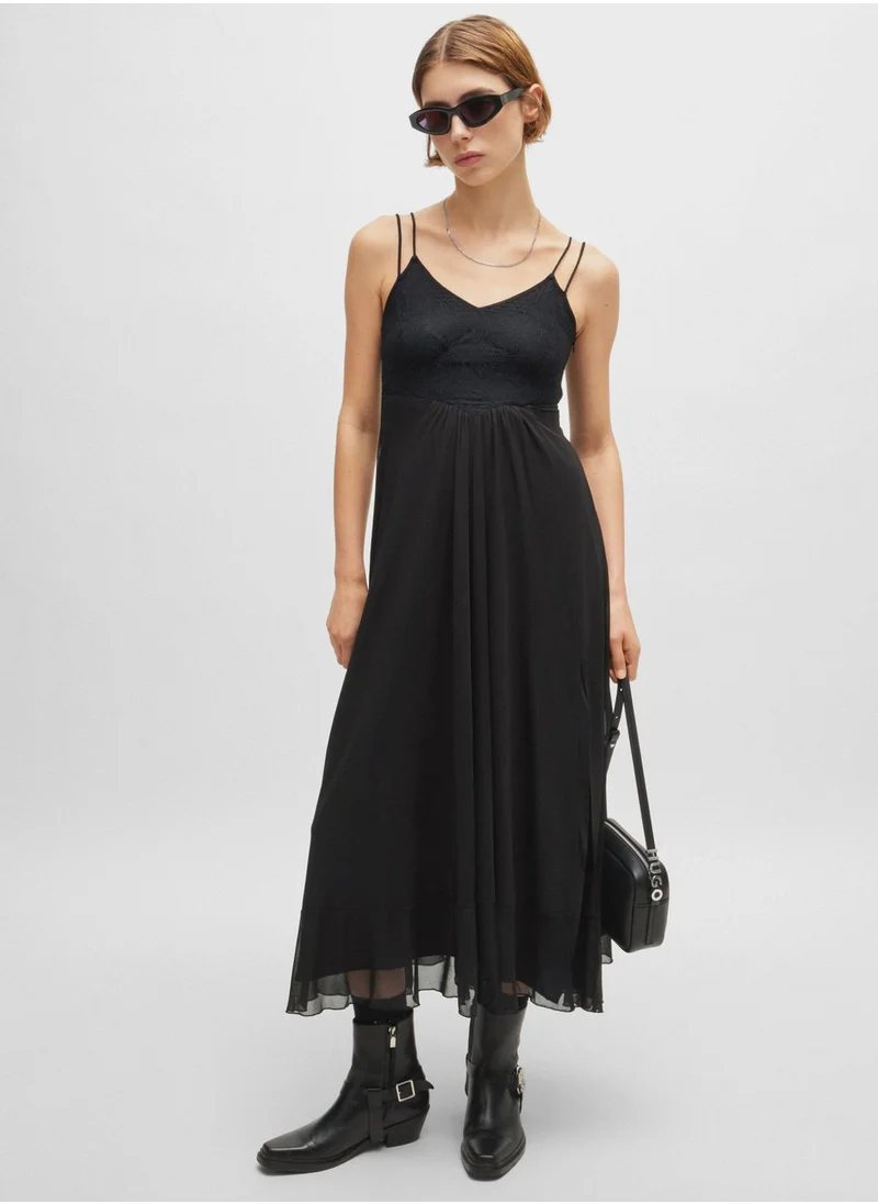 HUGO Strap Tiered Dress