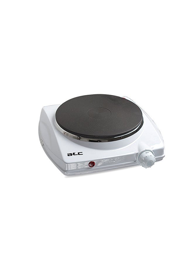 ATC ATC Electric Single Hot Plate 1500W H-HP0701S White | Cast Iron Heating Element | Thermostat Control | Durable & Easy to Clean | Compact Portable Cooker | Safe Solid Plate Design | 220-240V  - Image 2