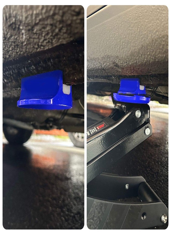 A.I.FORCE Universal Aluminum Grooved Pinch Weld Jack Pad - Magnetic Jack Puck & Large Slotted Frame Rail Protector for Cars, SUVs, Trucks & Pickups - Heavy-Duty Floor Jack Adapter, Blue - Image 4