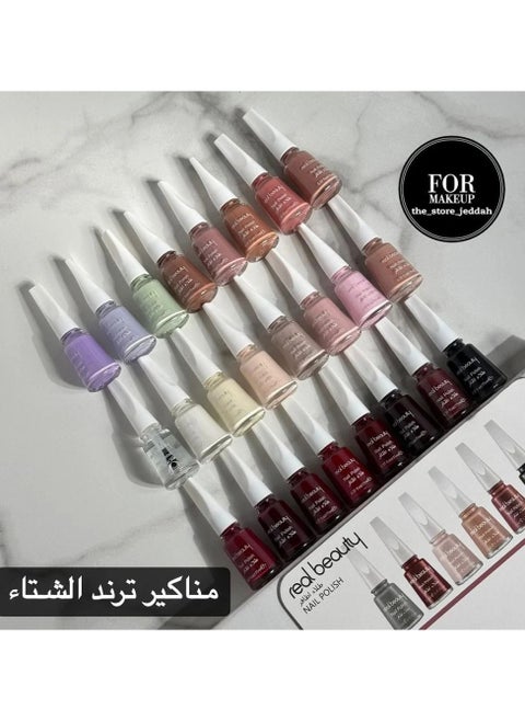 طقم طلاء أظافر يحوي 24 قطعة متعدد الألوان