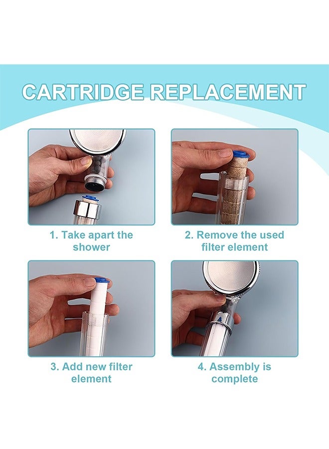 Sakina 16 Pcs Shower Filters, Hard Water Softener, Cotton Filter, PP-Cotton Filter Cartridge for Hard Water,Universal Replaceable Shower Head Water Purifier to Remove Chlorine, Fluoride - Image 3