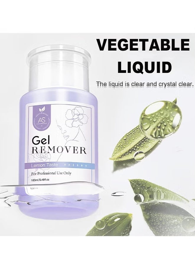 AS Gel Nail Polish Remover 160ml, Fast Nail Polish Gel Remover, Quickly Removes Nail Polish In 3-5 Minutes - Image 4