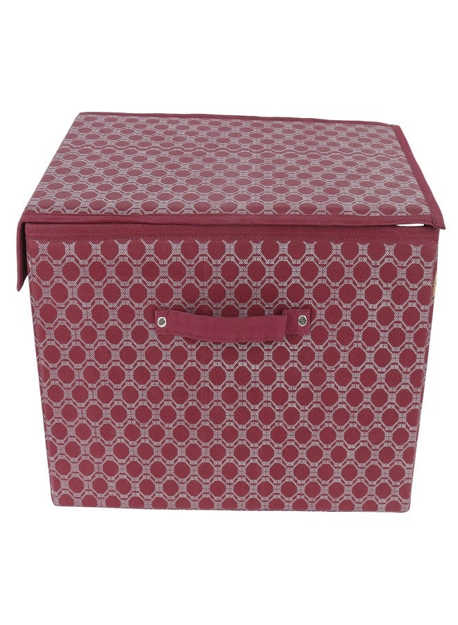 SHREY CREATION Foldable Shirt Organizer Non woven Wardrobe Clothe Storage Box With Lid and Handle for Shirt Tshirt, cloth (Mehroo Print, Pack Of 2) (Pack Of 3) - Image 4