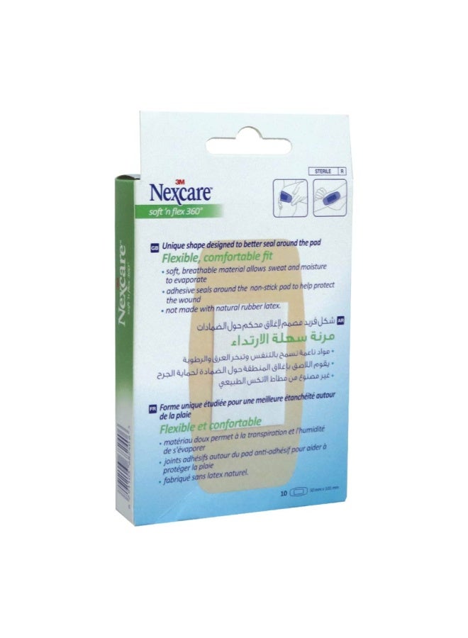 3M Nexcare Soft 'N Flex Bandages 10'S - Image 3