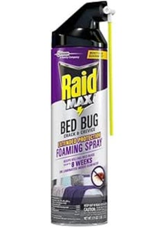 RAID Raid Max Bed Bug Crack & Crevice Extended Protection Foaming Spray, Kills Bed Bugs for up to 8 weeks on Laminated Woods and Surfaces, 17.5 oz  - Image 1