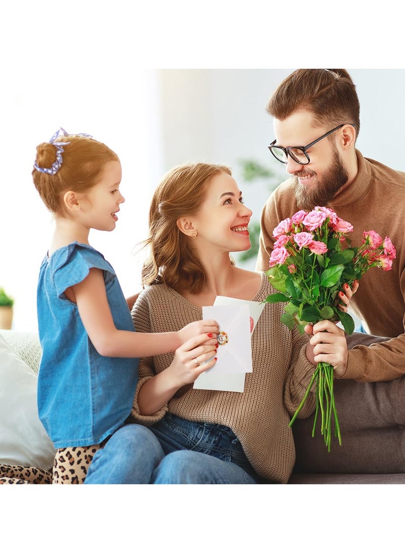 SYOSI Thank You Cards with Envelopes Stickers Thank You Greeting Cards Blank Notes for Wedding Baby Shower Business  Party Birthday Card Happy Birthday Commemorate Paper 12 Pack - Image 2