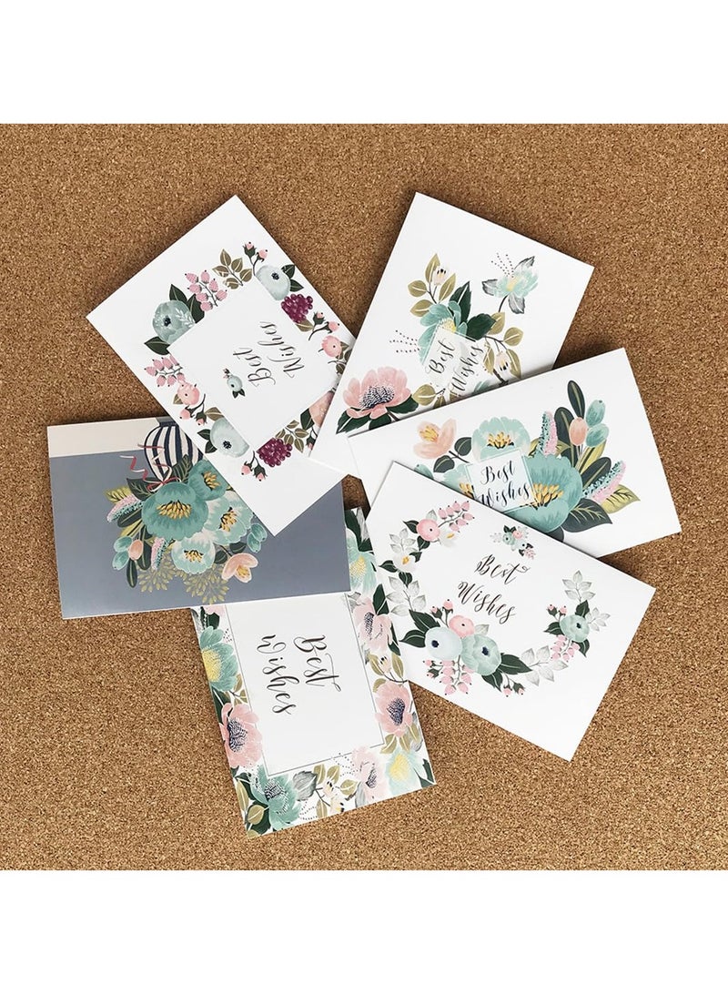 SYOSI Thank You Cards with Envelopes Stickers Thank You Greeting Cards Blank Notes for Wedding Baby Shower Business  Party Birthday Card Happy Birthday Commemorate Paper 12 Pack - Image 4