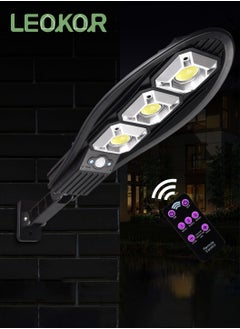 LEOKOR LED ضوء الشمس في الهواء الطلق 3 طرق الأمن مصباح الشارع الشمسية استشعار الحركة أضواء الأمن IP65 مقاوم للماء ضوء الجدار الشمسي  - Image 1