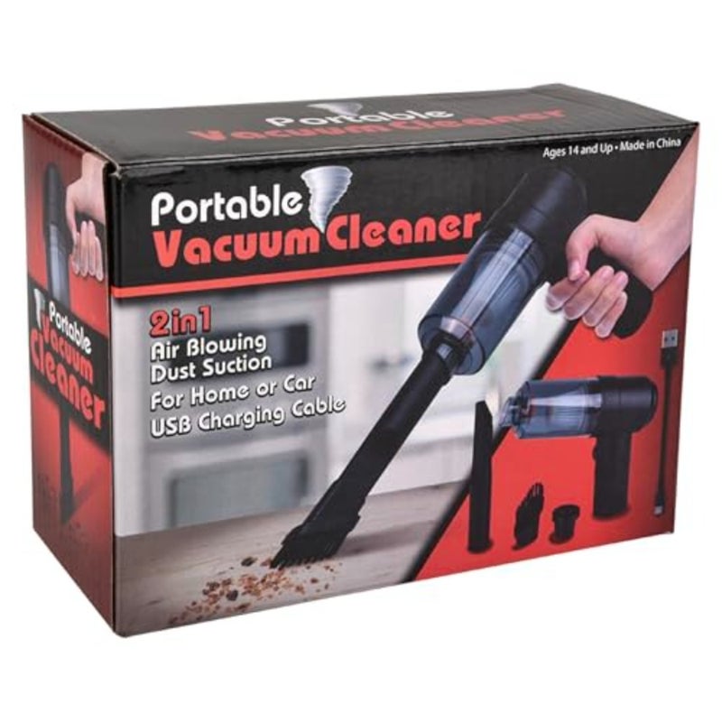 Mini Handheld Vacuum Cleaner 12" Compact Cordless Design for Tight Spaces, Car Interiors, Desk Crumbs and Building Bricks Toy Cleanup Boxed, USB-C Rechargeable, Lightweight and Portable - Image 4