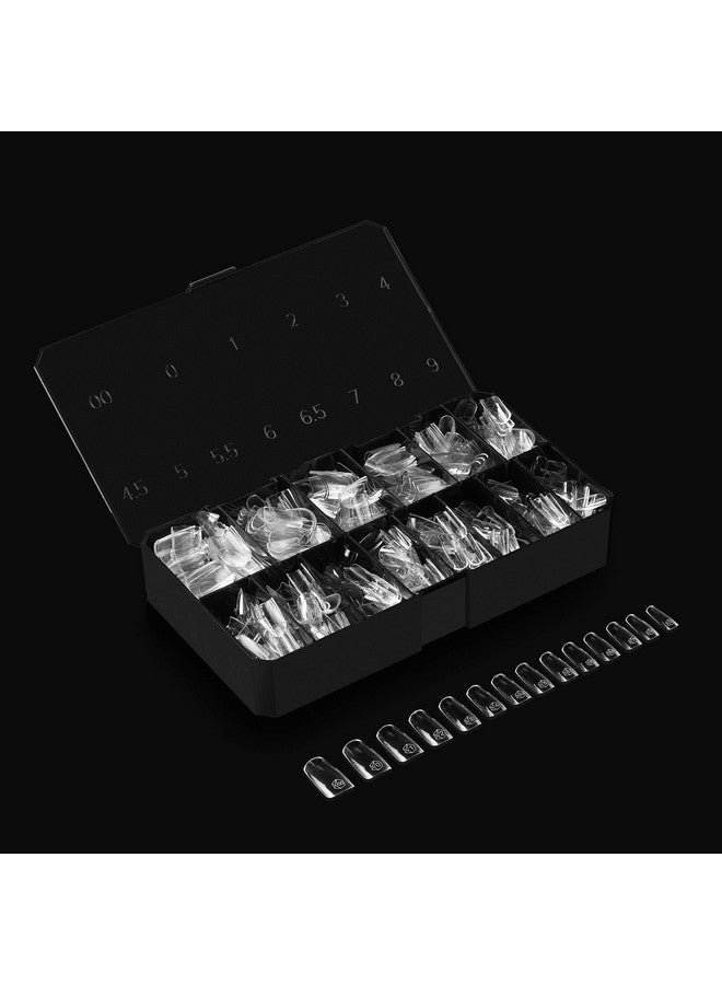 Apres Gel-XNatural Square Medium Tip Box | 500Pc Gel-X Tips, 11 Sizes 00-9, Premium Quality - Image 3