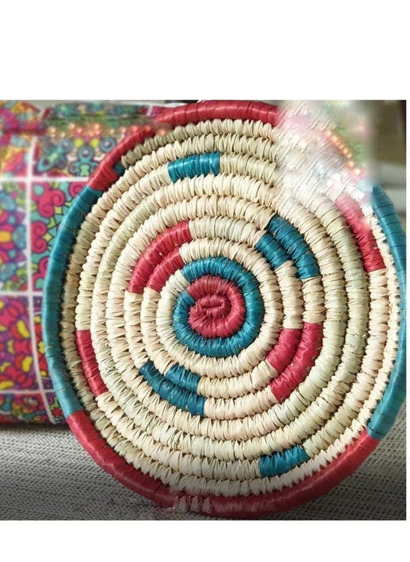Generic - 100% handmade palm plate is colorful (Size 30 cm) - Image 1