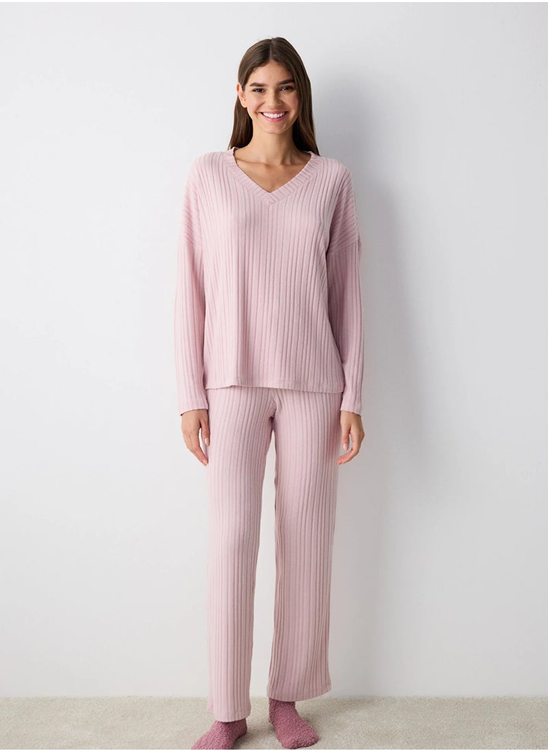 Dusty Pink Pant Pajama Set - pzsku/Z5DD21844944B0C1FD777Z/45/_/1733842004/968df40b-85ed-4da4-b098-2af0189f13ca