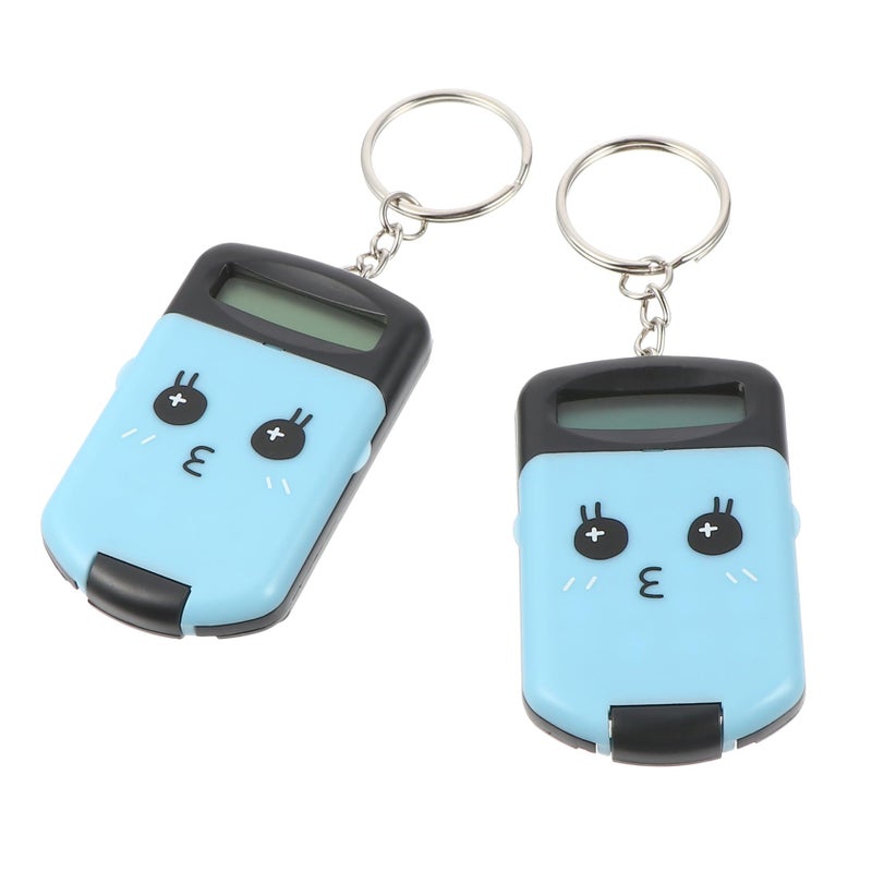 Mini Portable Pocket Calculator 2 Pack Lightweight Plastic Cartoon Design For Students School Office - Image 2