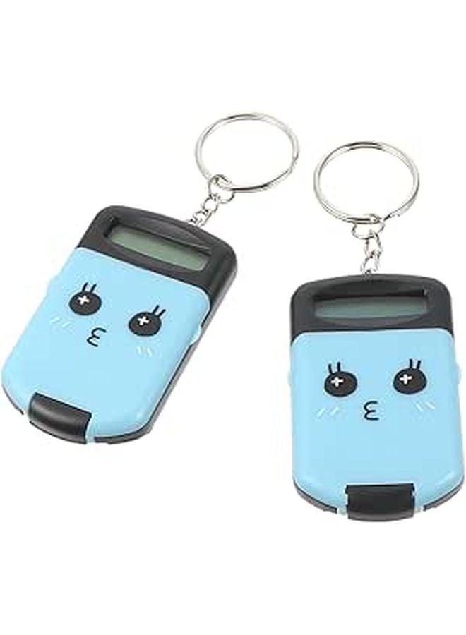 Mini Portable Pocket Calculator 2 Pack Lightweight Plastic Cartoon Design For Students School Office - Image 1