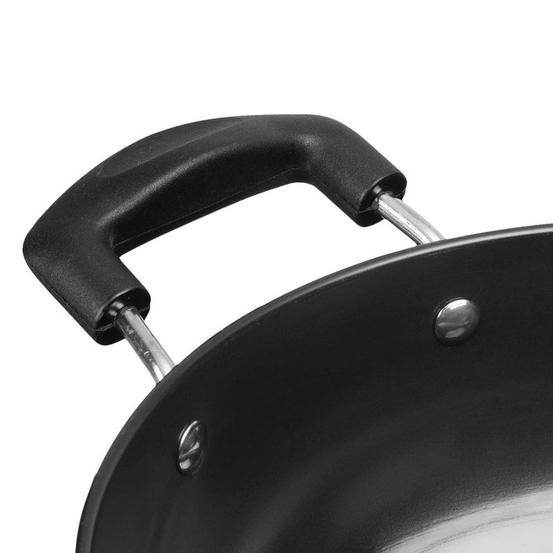 VINOD Vinod Black Pearl Hard Anodised Non Stick Deep Kadhai - 2.6 LTR, 22 cm | 3.25mm Thickness | kadai for Cooking | Metal Spoon Friendly | 2 Year Warranty | Toxin Free - Black - Image 5