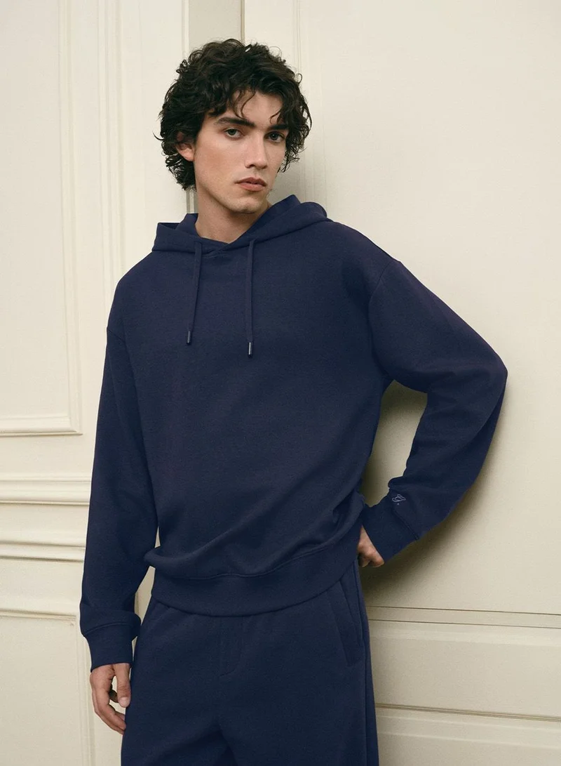 Giordano Men’s Regular Fit Lyocell Cotton Hoodie
