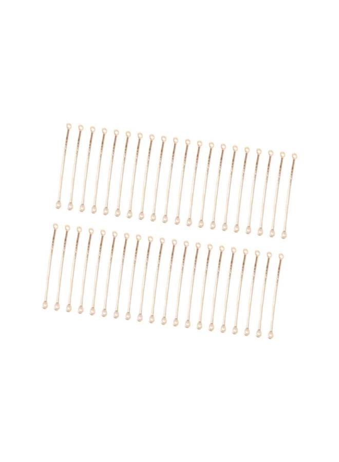 klarako 200pcs Bar Links 2 Hole Stick Strip Earrings Connector Rod Charms for Bracelet Necklace Jewelry Making Findings Supplies 40mm  - Image 3