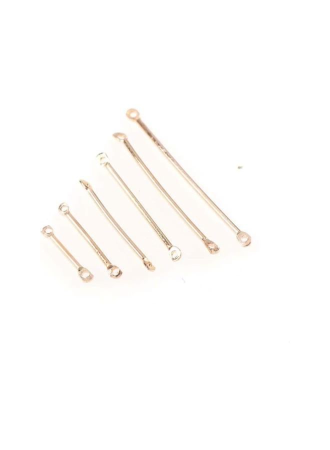 klarako 200pcs Bar Links 2 Hole Stick Strip Earrings Connector Rod Charms for Bracelet Necklace Jewelry Making Findings Supplies 40mm  - Image 4