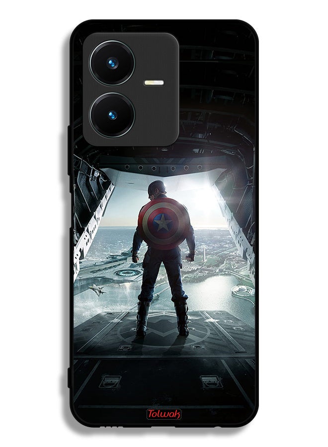 Tolwak Vivo Y22 Protective Case Cover Portrait Display Captain America - Image 1