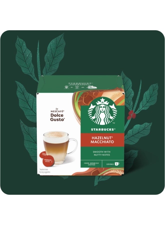 Starbucks Nescafe Dolce Gusto Hazelnut Macchiato 12 Capsules of 5.5g-123g Pack of 3 - Image 4