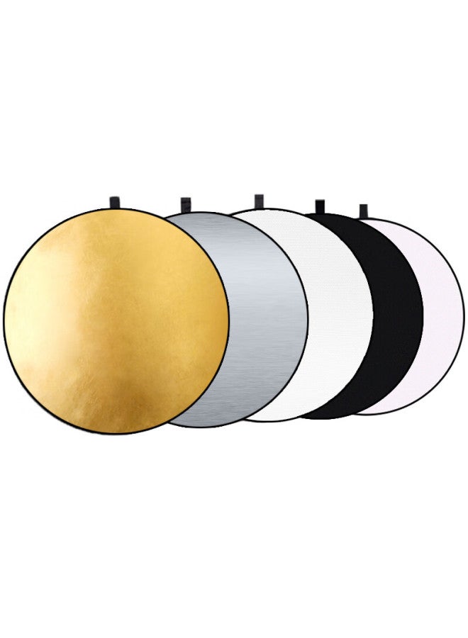 BEIYANG Cm Five-in Reflector, Photography Studio Foldable Fill Light, Portable Outdoor Soft Light Board, Gold, Silver, Black, White, Light-blocking, Light-shielding, Lighting Board, Shooting Prop - Image 4
