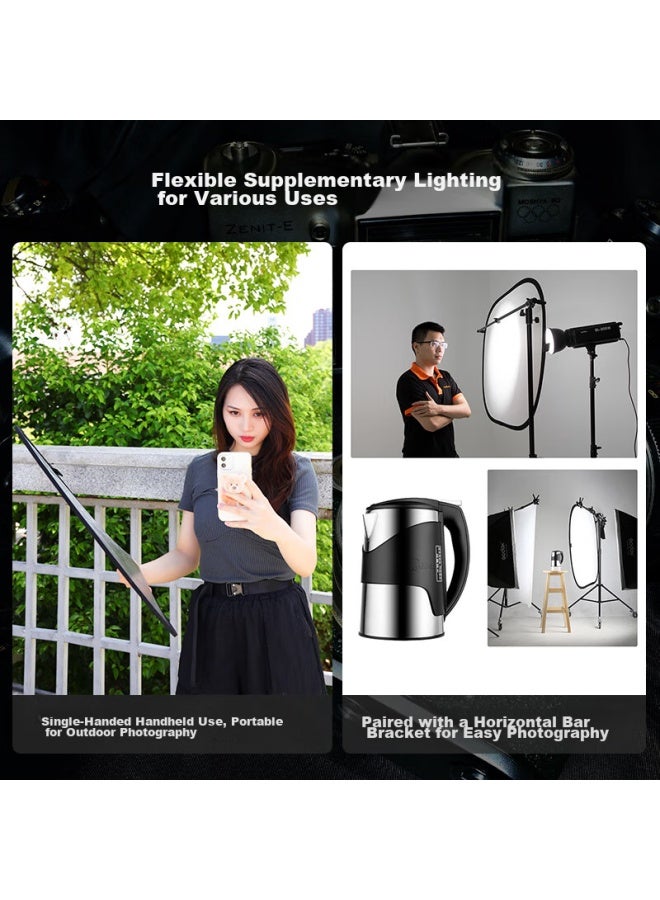 BEIYANG Cm Five-in Reflector, Photography Studio Foldable Fill Light, Portable Outdoor Soft Light Board, Gold, Silver, Black, White, Light-blocking, Light-shielding, Lighting Board, Shooting Prop - Image 3