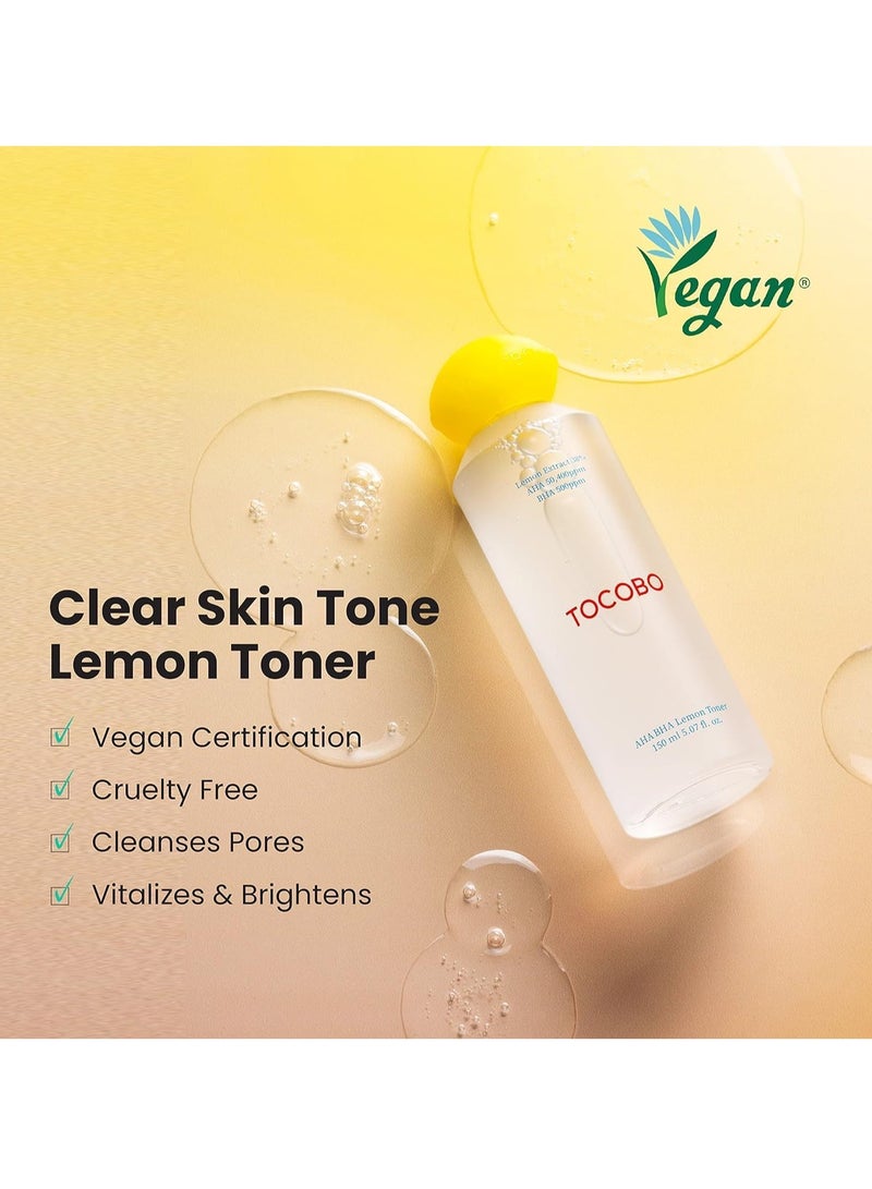 توكوبو تونر الوجه بالليمون بحمض ألفا هيدروكسي وبيتا هيدروكسي 150 مل - Image 2
