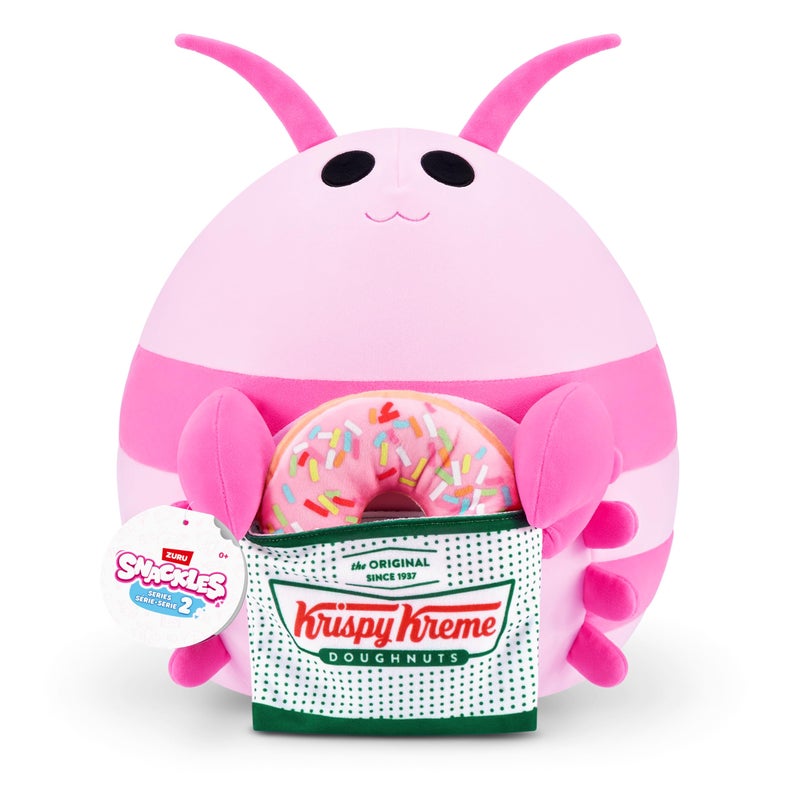 Snackles Series 2 16-inch Snackle by ZURU Cuddly Squishy Comfort 16-inch Plush with Licensed Snack Brand Accessory (Shrimp&Krispy Kreme) - Image 1
