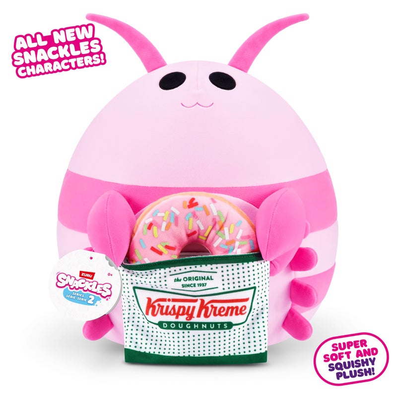Snackles Series 2 16-inch Snackle by ZURU Cuddly Squishy Comfort 16-inch Plush with Licensed Snack Brand Accessory (Shrimp&Krispy Kreme) - Image 2