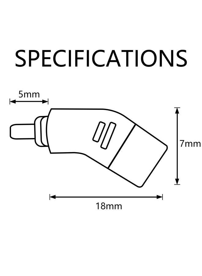okcsc Adapters for Westone Pro X10-X50 Male to 2 Pin Cable Compatible for MACH10-80 or Linum BAX T2 Headphones Lossless Sound Quality One Pair of Headphone Converter Transparent - Image 2