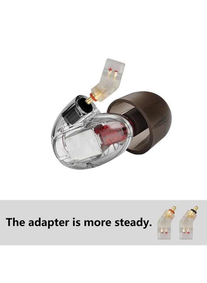 okcsc Adapters for Westone Pro X10-X50 Male to 2 Pin Cable Compatible for MACH10-80 or Linum BAX T2 Headphones Lossless Sound Quality One Pair of Headphone Converter Transparent - Image 5