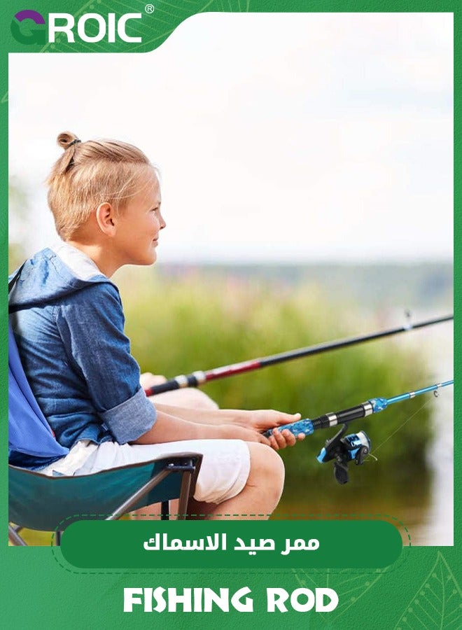 GROIC Fishing Rod, 1.2M Kids Fishing Pole Portable Telescopic Fishing Rod and Reel Combo Kit for Kids, Youth  with Fishing Reel, Fishing Tackles, Fishing Lures, Fishing Lines - Image 4