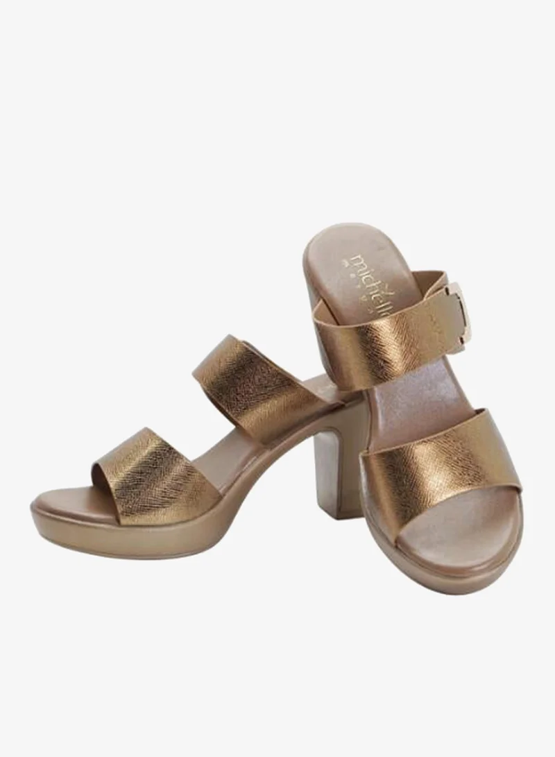 Michelle Morgan 092-3085 Michelle Morgan Ladies High Heel Sandals 514RJ157 Bronze