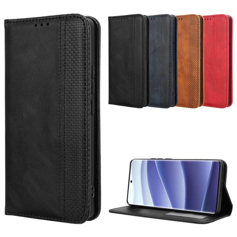 MS TPU Protective Case for Redmi Note 13 Pro with Card Holder and Drop Protection plus Shockproof plus Kickstand plus Strong Magnetic in Red - Image 2