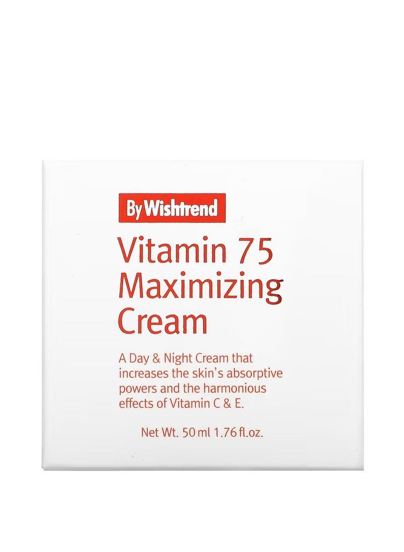 باي ويشترند By Wishtrend، كريم تعظيم فيتامين 75 ، 1.76 أونصة سائلة 50 مل - Image 3