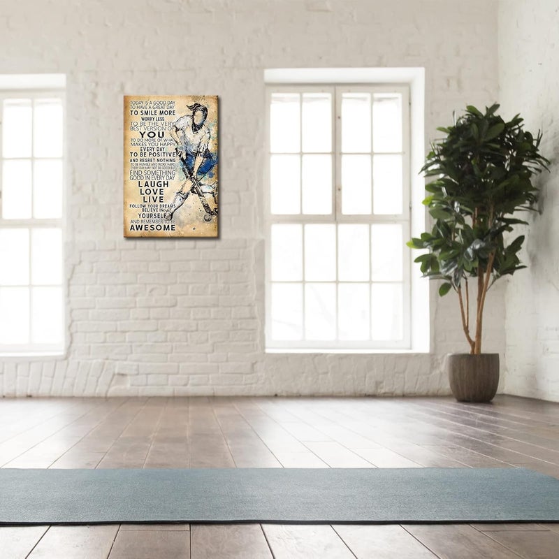 Busmko Framed Positive Sports Motivational Wall Art - Image 3