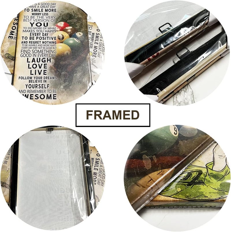 Busmko Framed Positive Sports Motivational Wall Art - Image 5