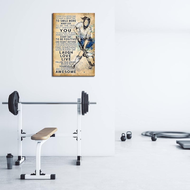 Busmko Framed Positive Sports Motivational Wall Art - Image 2