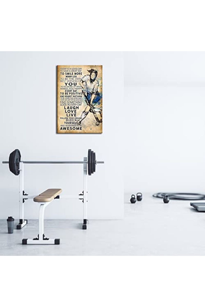 Busmko Framed Positive Sports Motivational Wall Art - Image 2