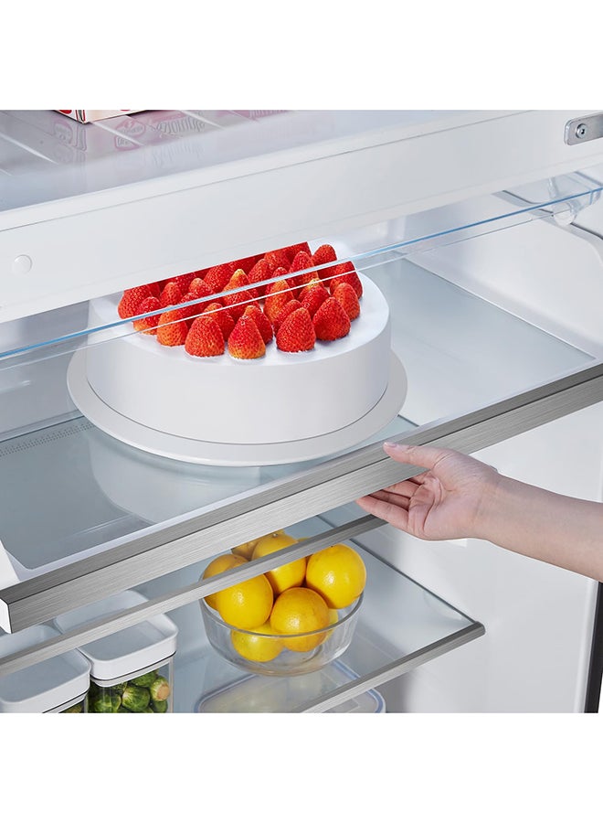 Hisense Top Mount Refrigerator, No Frost Technology, Inverter Compressor And Digital Display RT729N4ASU1 Silver - Image 3