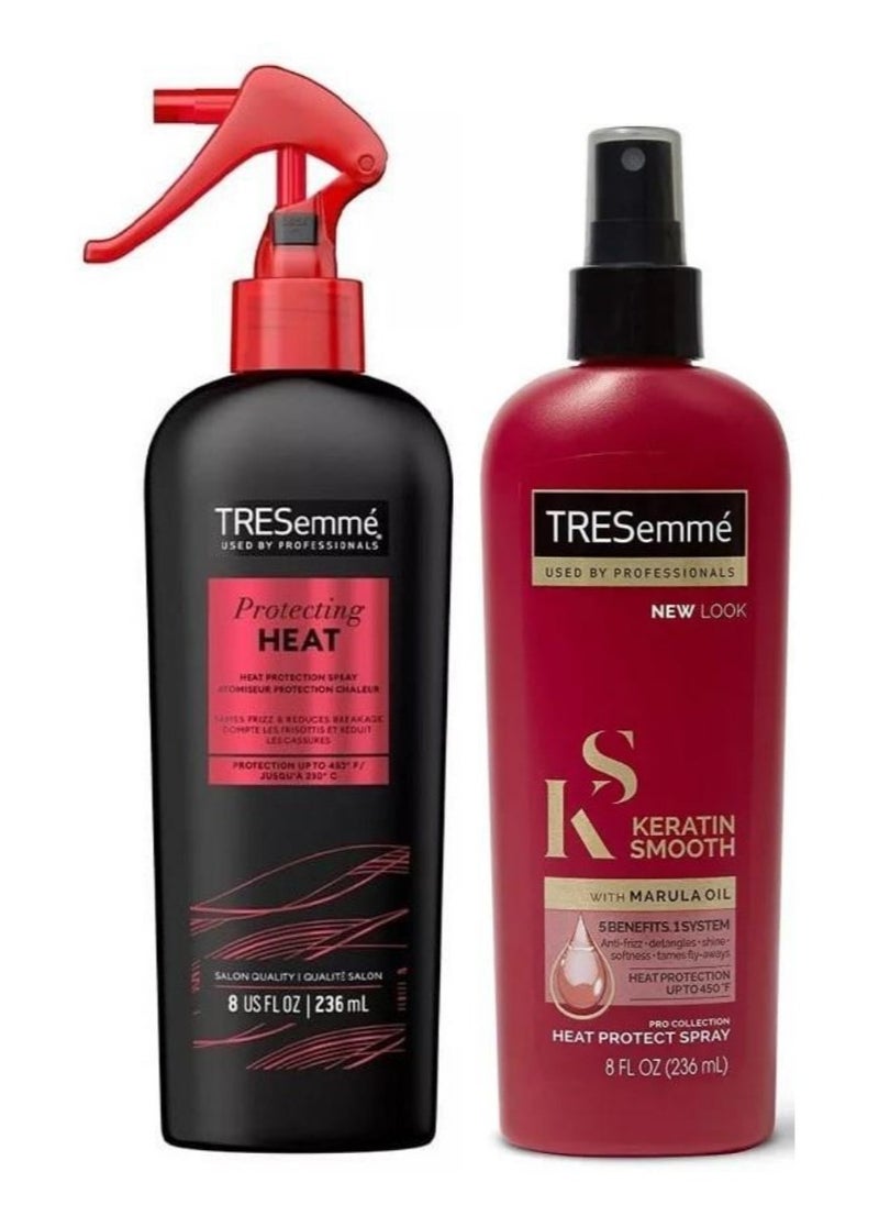 TRESemmé TRESemmé Hair Protection Spray from Heat Up to 450 - 236 ml and TRESemmé Hair Conditioner Spray with Keratin 236 ml, 2 pieces 